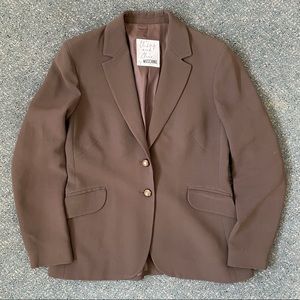 Moschino Cheap and Chic Brown Blazer Two Button 12